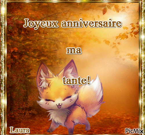 Bonne fete ma tante