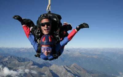 Saut en parachute en suisse romande