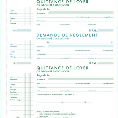 Remplir quittance de loyer force 8