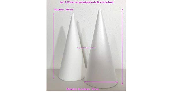 Cone polystyrene macaron