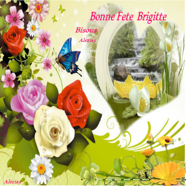 Cybercarte bonne fete brigitte