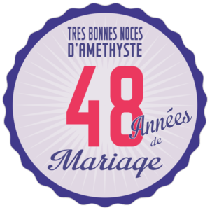 48 ans de mariage carte