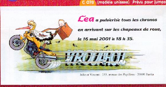 Faire part naissance moto