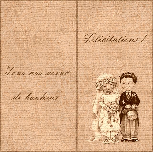 Dessin felicitation mariage gratuite