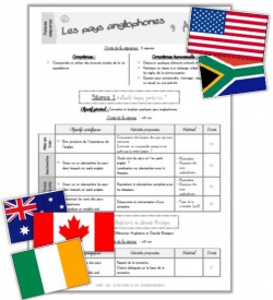 Drapeaux à colorier pays anglophones