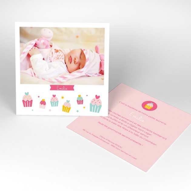 Faire part bapteme civil