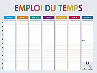 Emploi du temps vierge a telecharger
