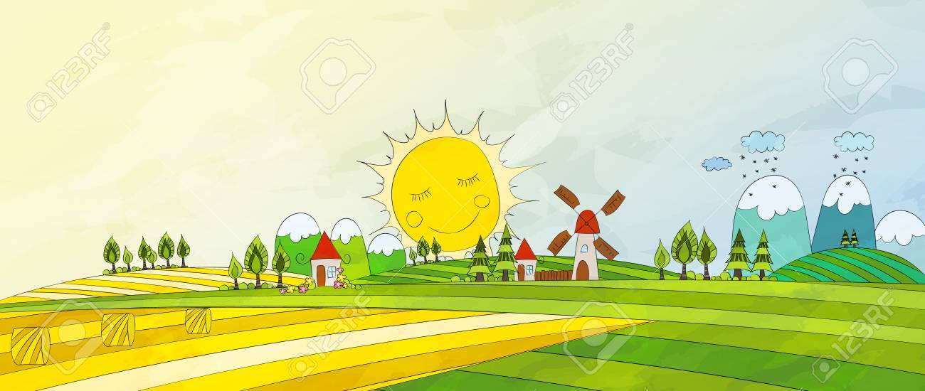 Dessin de la campagne