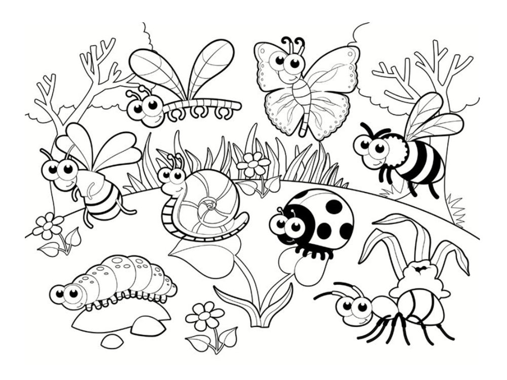 Coloriage coccinelle maternelle