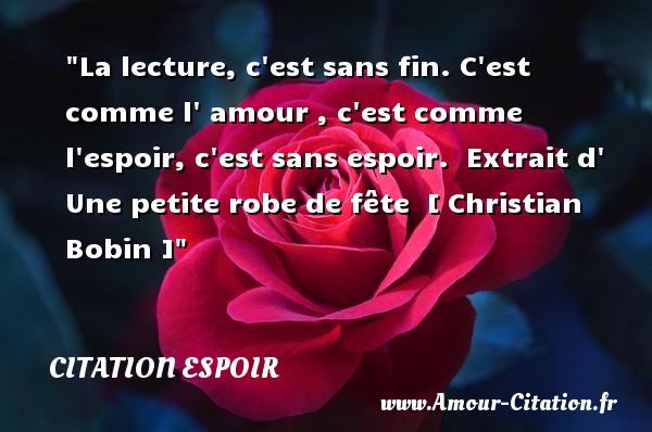 Un amour sans fin citation