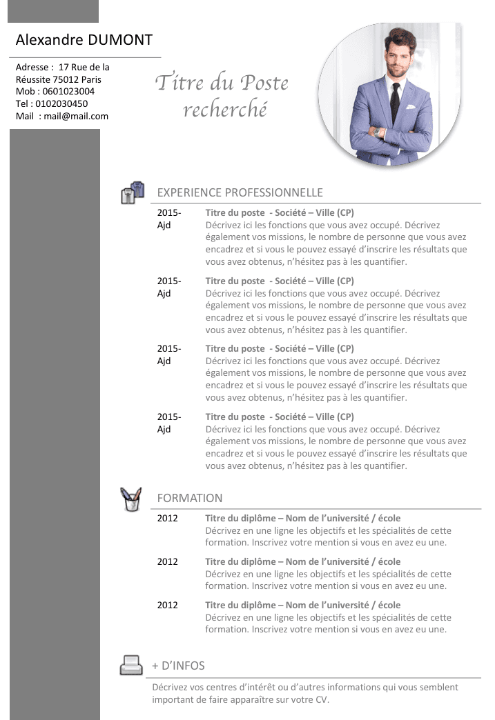 Modele facture agent commercial