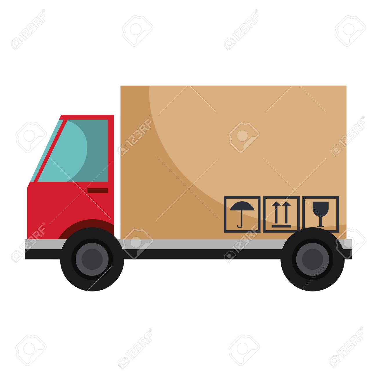 Dessin camion de livraison