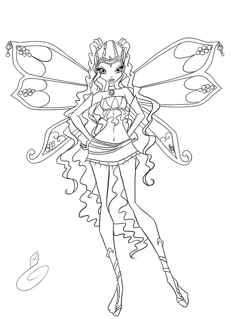 Coloriage winx club believix