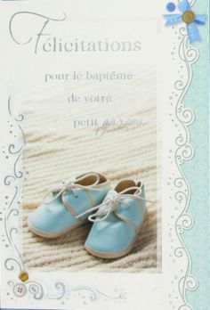 Carte felicitation bapteme civil