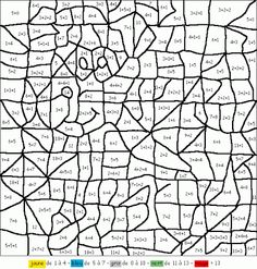 Coloriage chiffre romain