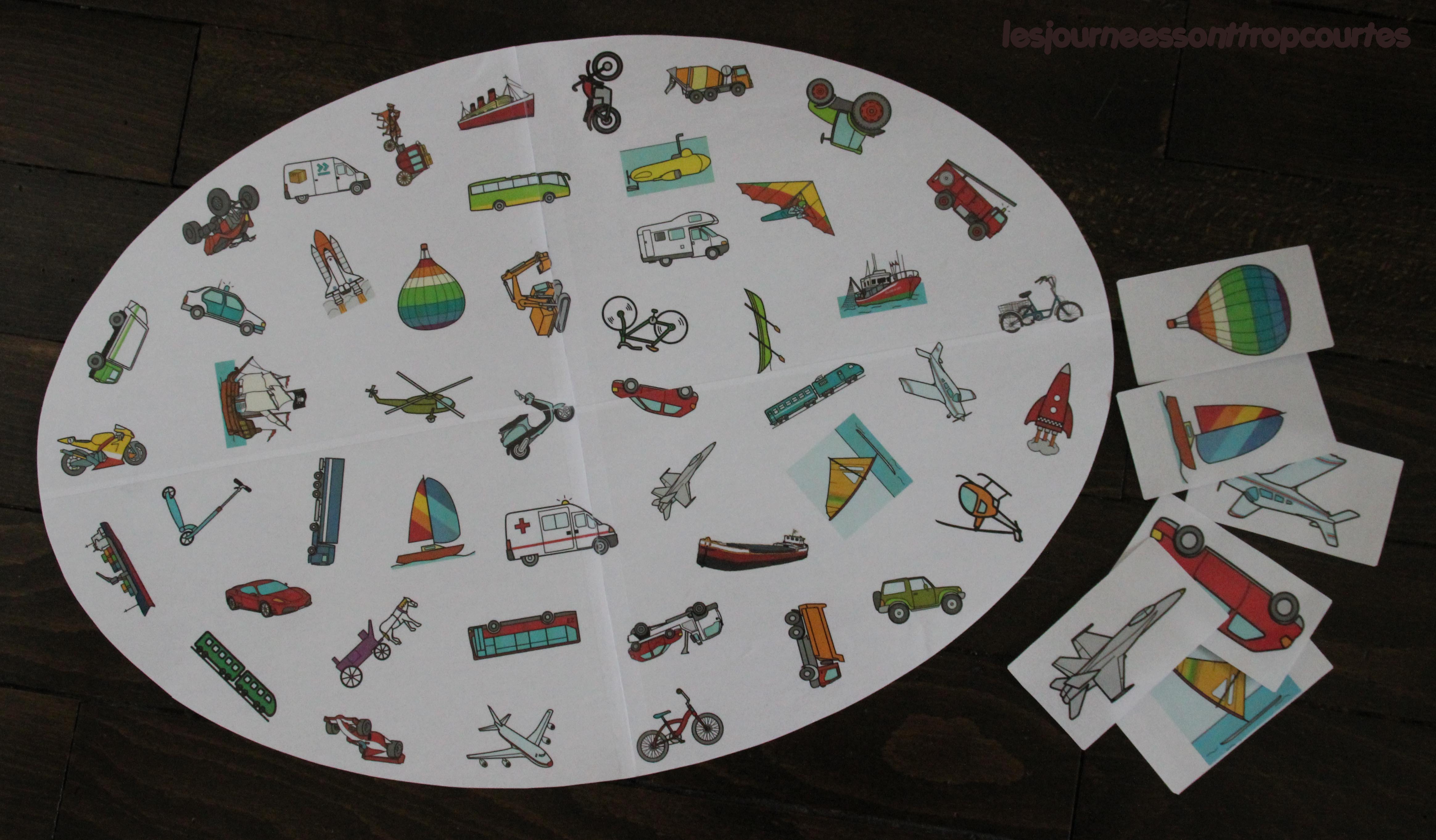 Jeu du lynx maternelle à imprimer