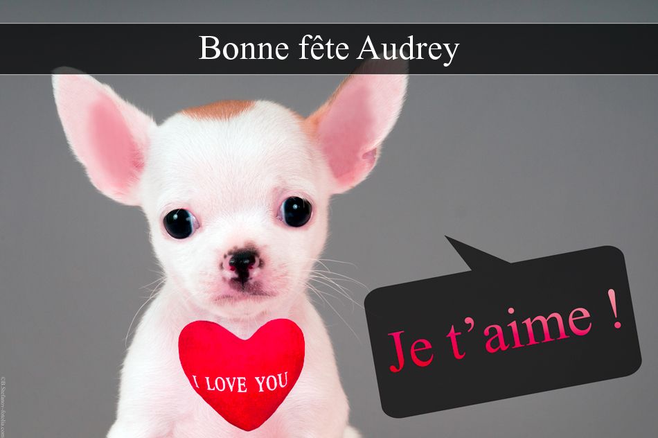 Image bonne fete audrey