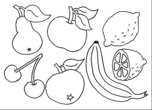 Coloriage fruit et legume