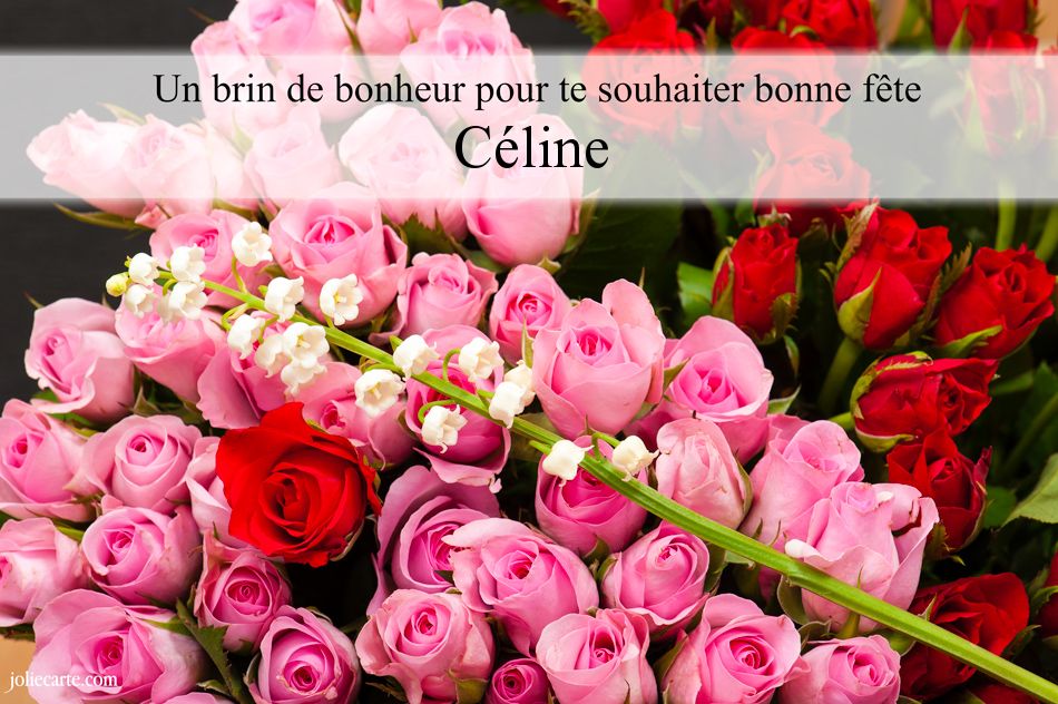 Carte bonne fete celine