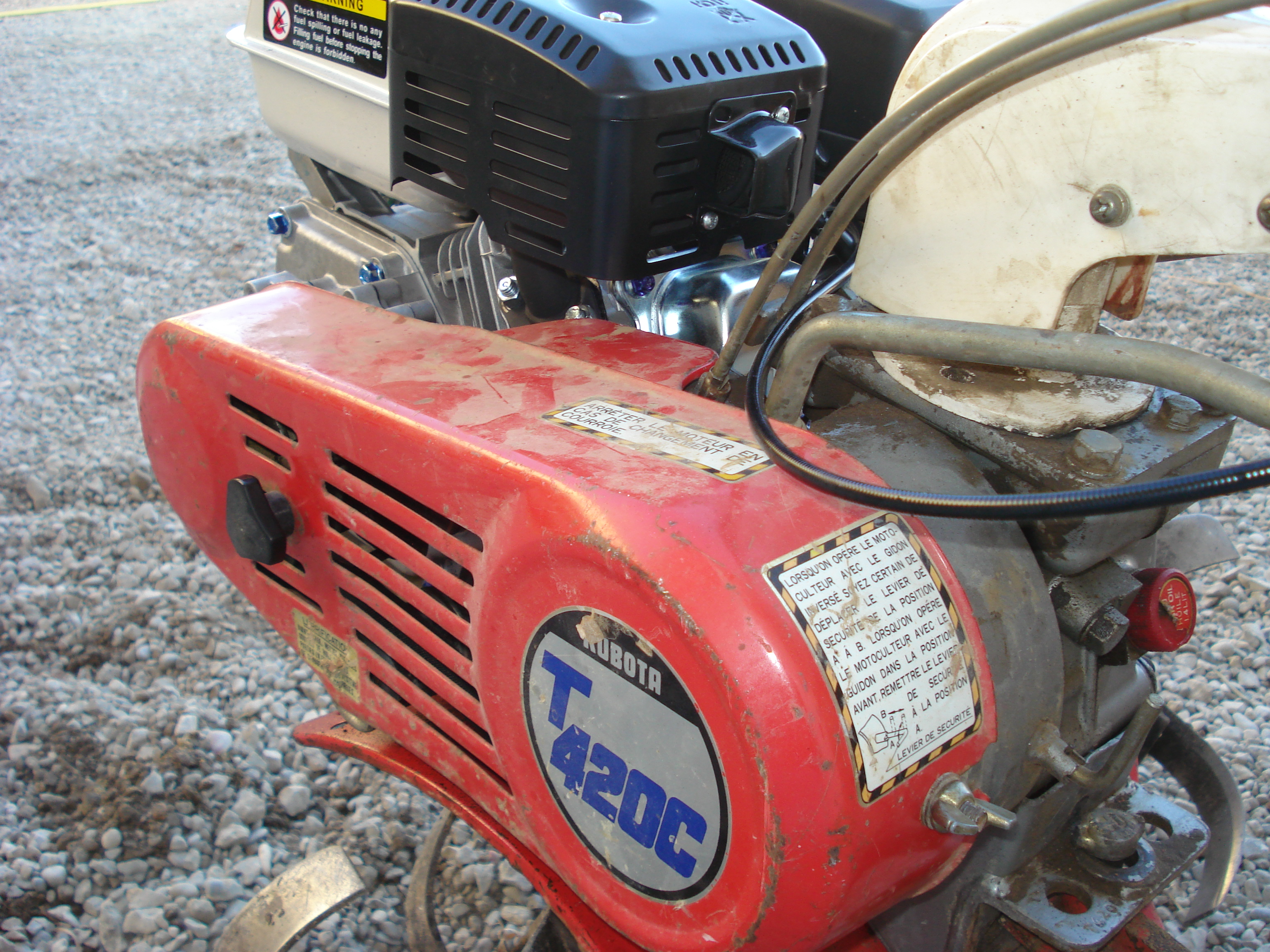 Fraise pour motoculteur kubota t550