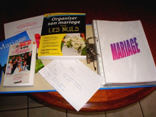 Classeur organisation mariage
