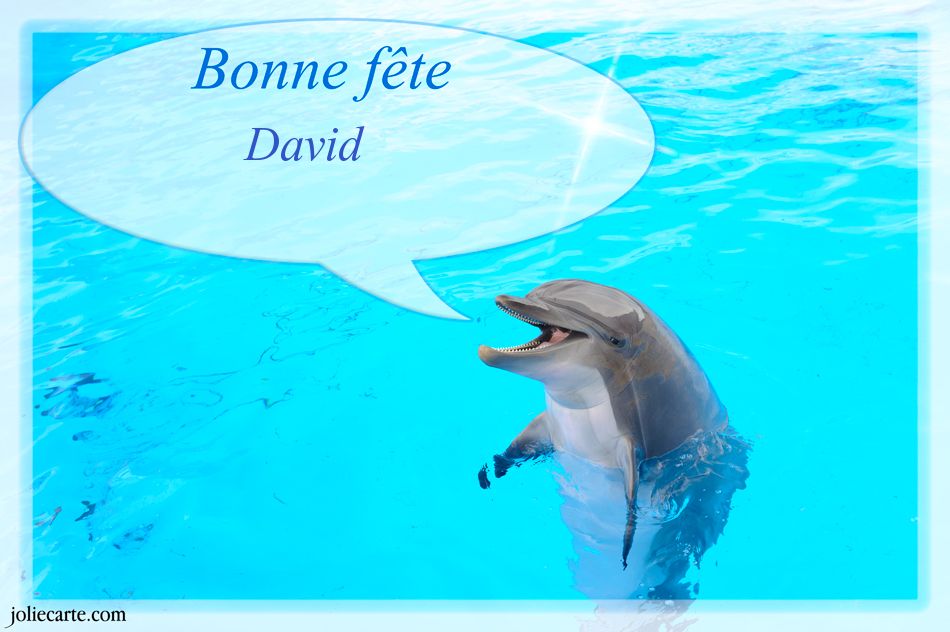 Carte bonne fete david