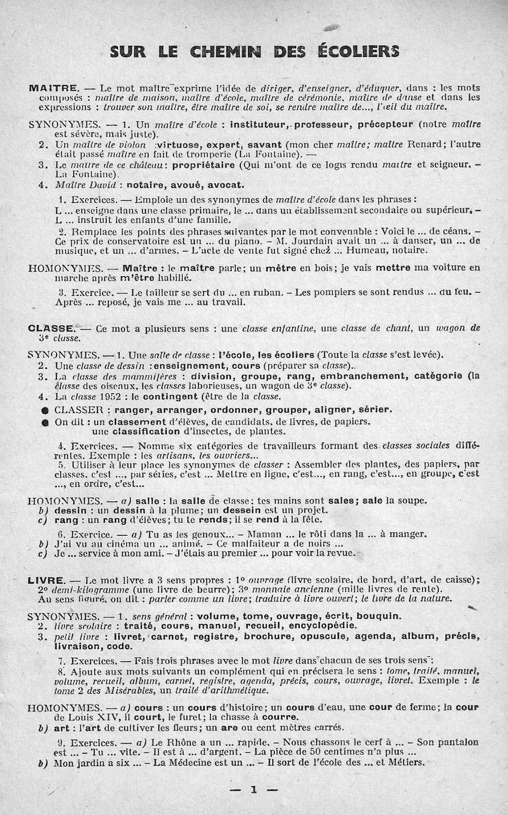 Synonymes de diriger