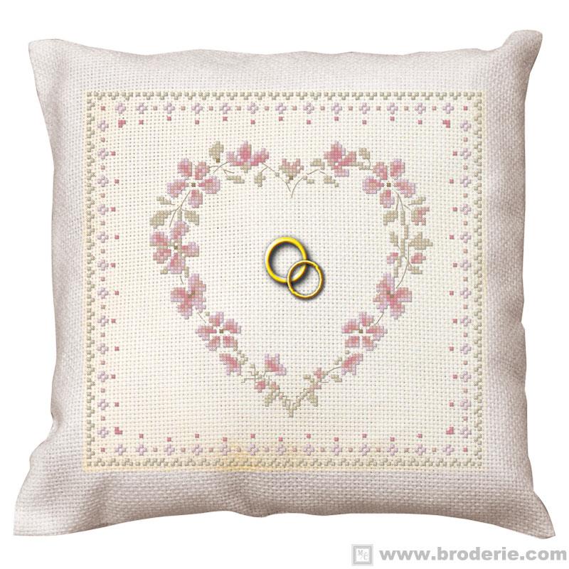 Kit coussin mariage point croix
