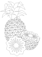 Coloriage de fruits exotiques