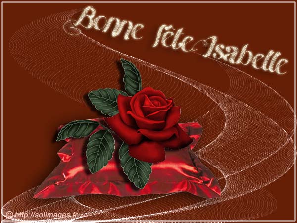 Image bonne fête isabelle