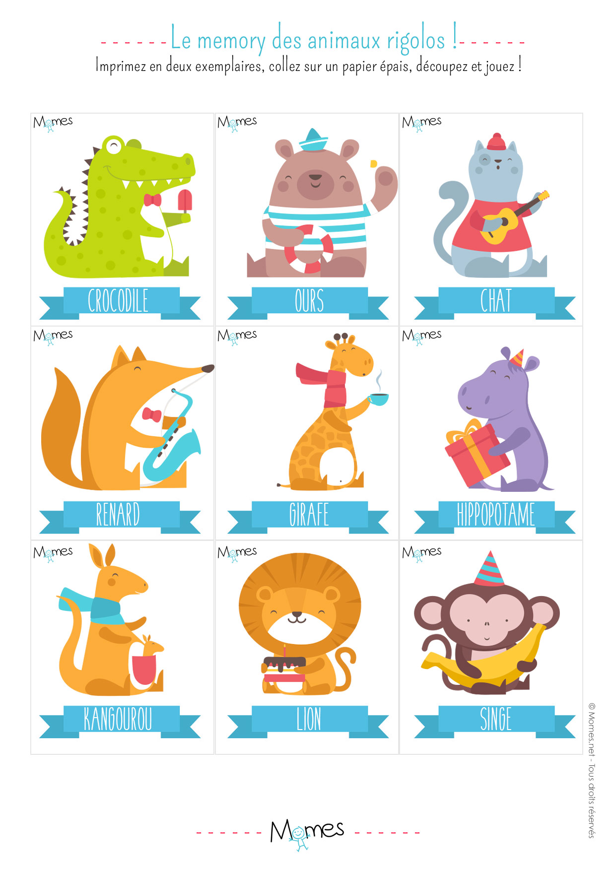 Photos animaux à imprimer