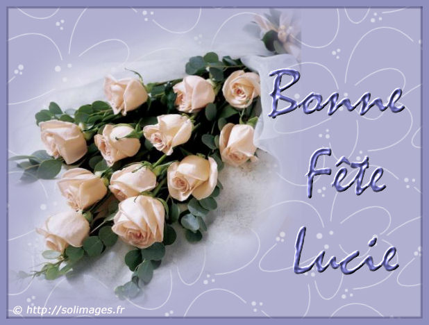 Carte bonne fete lucie