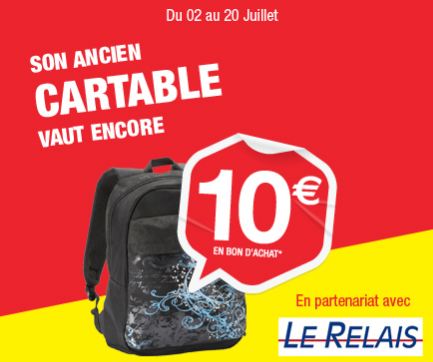 Reprise cartable auchan 2012
