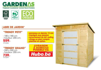 Abri jardin hubo