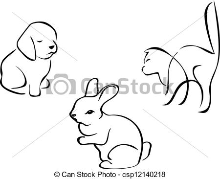 Dessin animaux stylisés