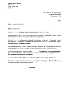 Modèle lettre maire pour problème voisinage