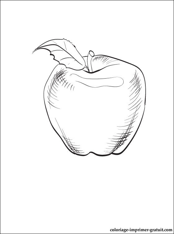 Dessin de pommes a imprimer