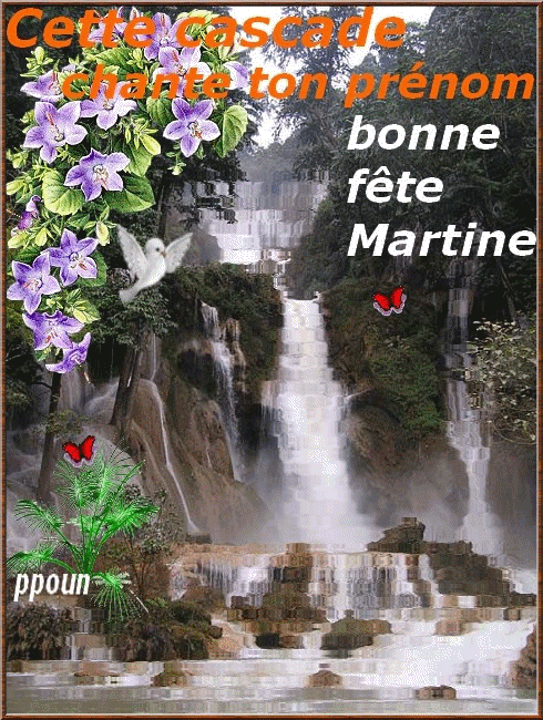 Carte bonne fete martine gratuite