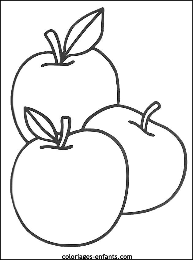 Images fruits et légumes à colorier