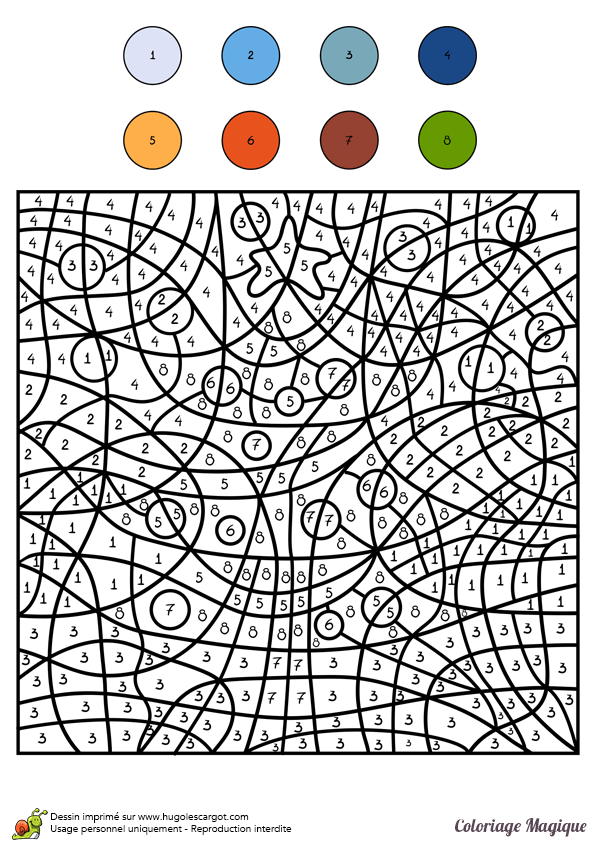Coloriage magique ce2 noel