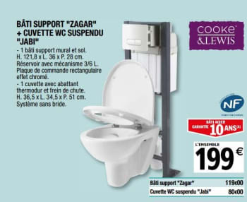 Bati wc suspendu brico depot