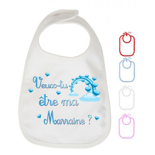 Bavoir veux tu etre ma marraine