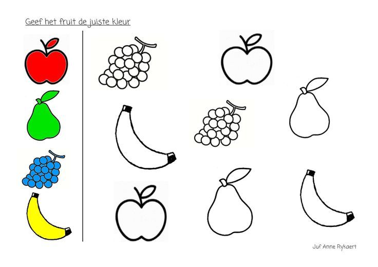 Coloriage fruits maternelle