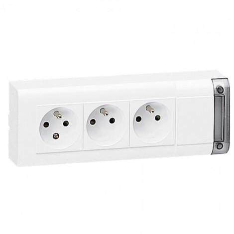 Bloc 6 prises legrand encastrable