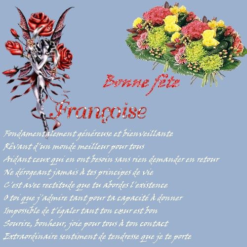 Image bonne fête françoise