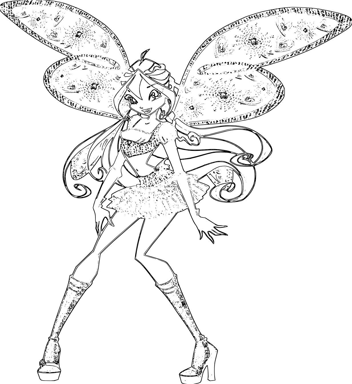 Coloriage winx club believix
