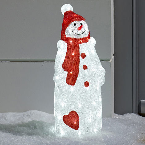 Bonhomme de neige lumineux exterieur pas cher
