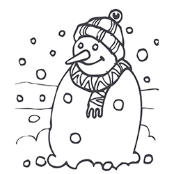 Dessin neige qui tombe