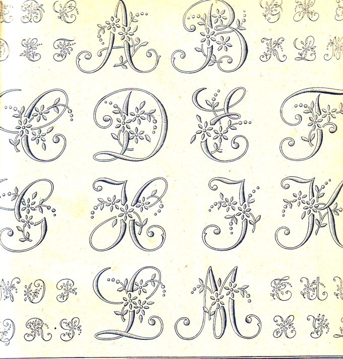 Motif de broderie pour drap