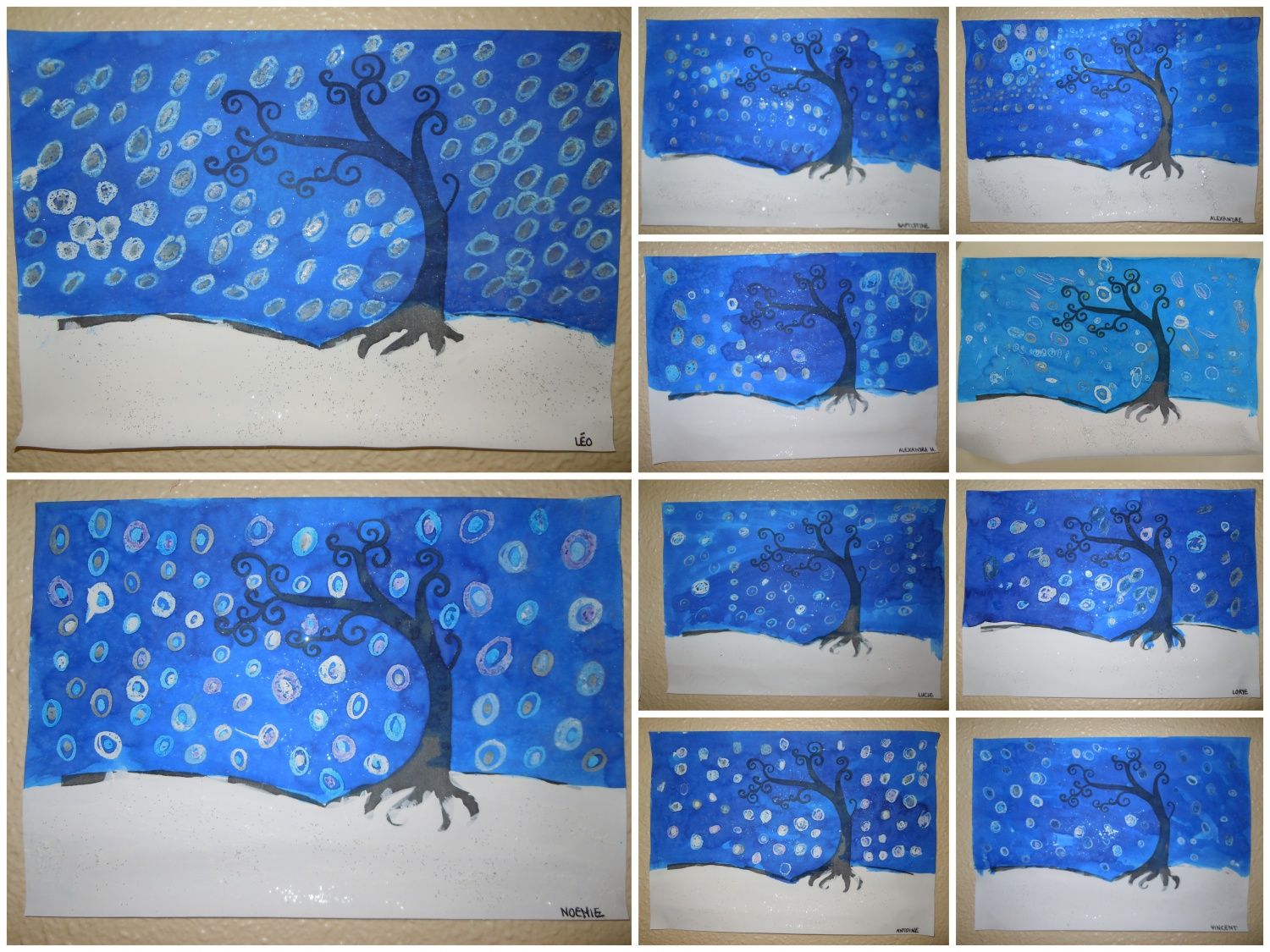 Paysage hiver maternelle